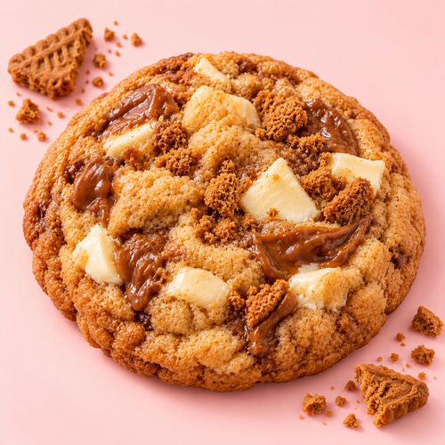 Amanda’s Cookiez Biscoff White Chocolate cookie